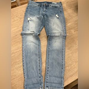 Blank NYC Skinny Classique Distressed Blue Skinny Jeans size 28